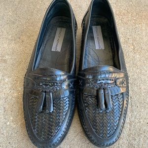 Stacy Adams black loafers.